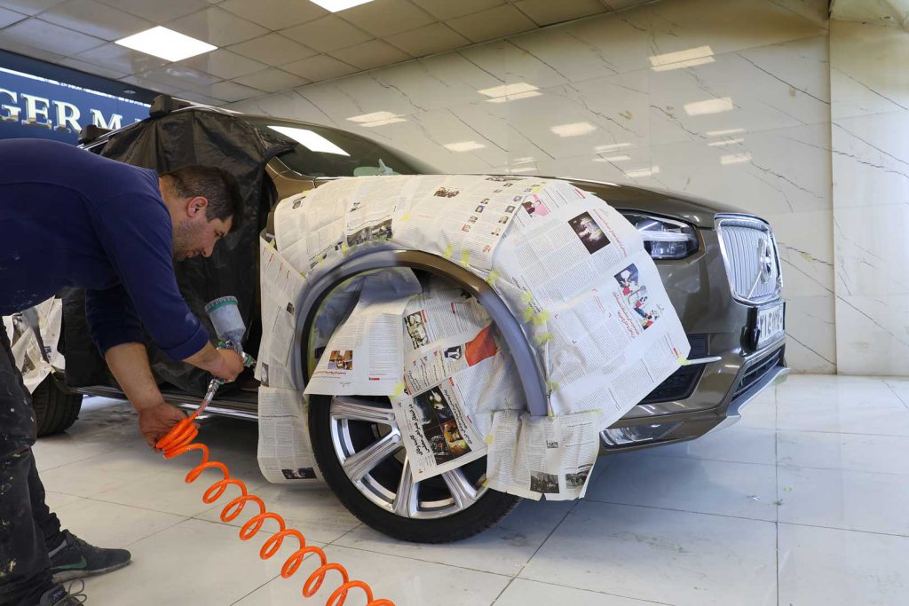 خدمات رنگ و نقاشی خودرو ولوو